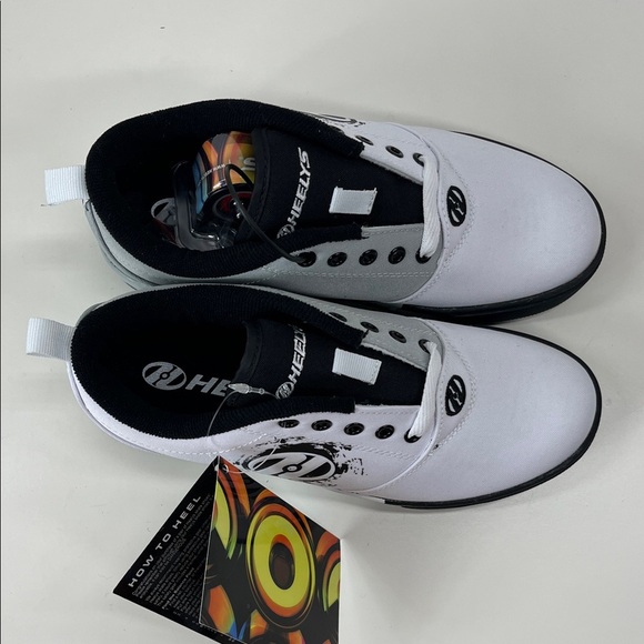 NWT Heelys Pro 20 Drips Wheeled Heel Sneakers Black/White Size Youth 5 - Picture 6 of 8